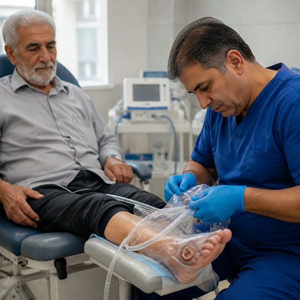 اوزون درمانی زخم