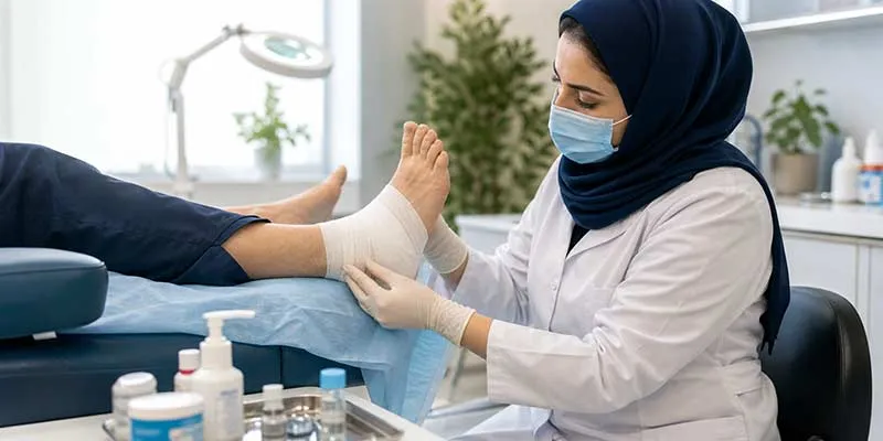 جلوگیری از قطع پای دیابتی